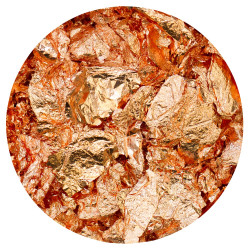 NUVO GILDING FLAKES SUNKISSED COPPER 200ML