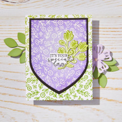 Hero Arts Whimsy Floral Bold Prints Cling Stamp