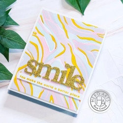 HERO ARTS Color Layering Marbling Stencils 3pezzi