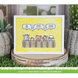 Lawn Fawn Daisy Bloom Background Stencil 3pz