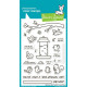 LAWN FAWN Backyard Bird Feeder Clear Stamps