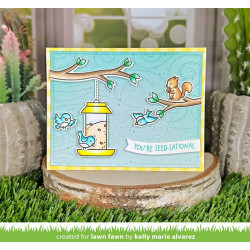 LAWN FAWN Backyard Bird Feeder Clear Stamps