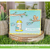 LAWN FAWN Backyard Bird Feeder Clear Stamps