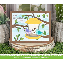 LAWN FAWN Backyard Bird Feeder Clear Stamps