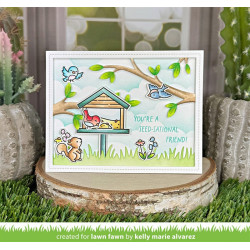 LAWN FAWN Backyard Bird Feeder Add-On Clear Stamps