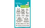 LAWN FAWN Little Woodland Library Friends Clear Stamps