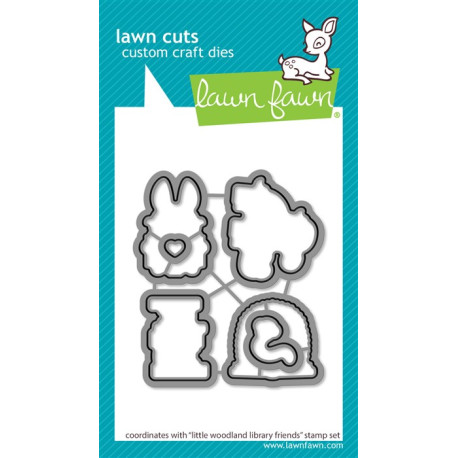 LAWN FAWN Little Woodland Library Friends Cuts