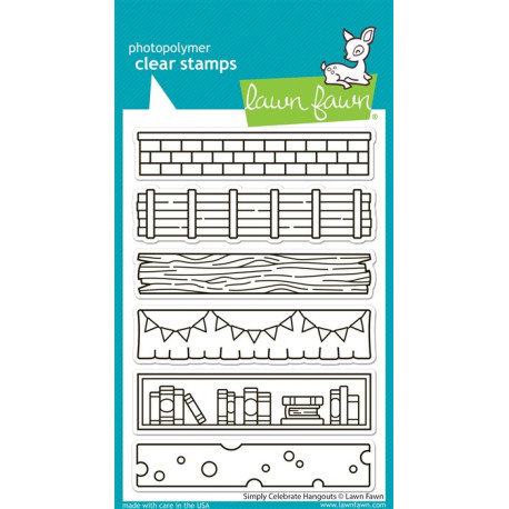 LAWN FAWN Simply Celebrate Hangouts Clear Stamps