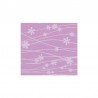 Foglio Moosgummi Righe e Fiori Glicine 60x40cm