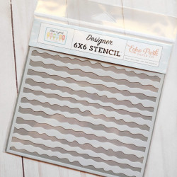 Echo Park Pool Waves Designer Stencil