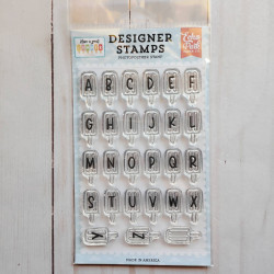 Echo Park Popsicle Alphabet Designer Stamps
