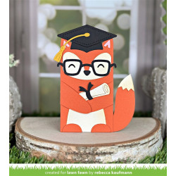 LAWN FAWN Woodland Critter Huggers Graduation Add-On Cuts