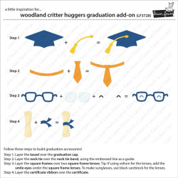 LAWN FAWN Woodland Critter Huggers Graduation Add-On Cuts