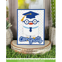 LAWN FAWN Woodland Critter Huggers Graduation Add-On Cuts