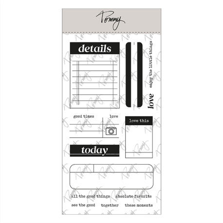 Tommy Clear Stamps - Journaling 1