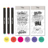 Corso OLO Lettering in color – 6 OLO + 2 timbri + Carta + Pochette + Corso