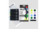 OLO LANDSCAPE SET - 8 pennarelli + cartella colori