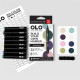 OLO MUTED SET - 8 pennarelli + cartella colori