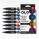 OLO RICH SET - 8 pennarelli + cartella colori