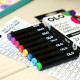 OLO VIBRANT SET - 8 pennarelli + cartella colori