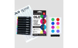 OLO VIBRANT SET - 8 pennarelli + cartella colori