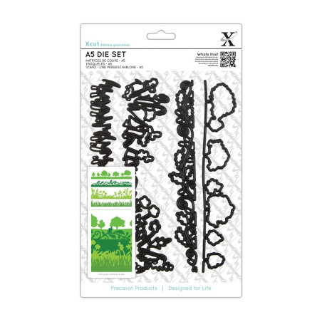 XCUT A5 Die Set - English Countryside Borders 4pz