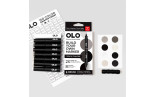 OLO WARM GRAY SET - 8 pennarelli + cartella colori
