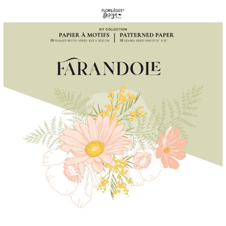 Florileges Kit Carte FARANDOLE 30x30cm