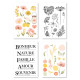 Florileges 4 Fogli Stickers FARANDOLE