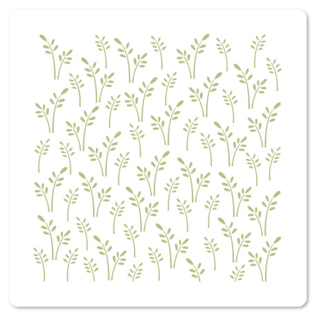 Florileges Stencil CHAMP DE FLEURS 15x15cm
