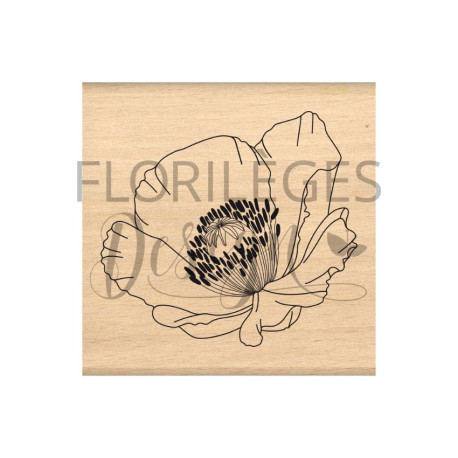 Florileges Timbro montato COQUELICOT FRAGILE