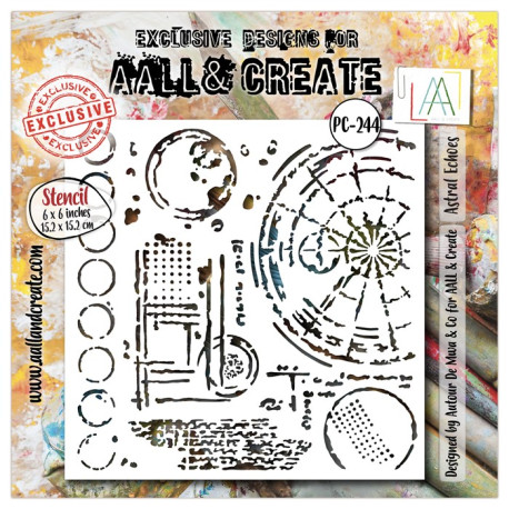 AALL & Create Stencil 244 Astral Echoes