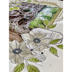 Florileges Timbro montato FLEUR EPANOUIE