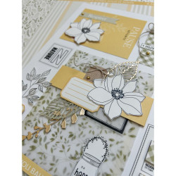Florileges Timbro montato FLEUR EPANOUIE