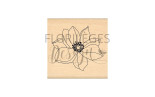 Florileges Timbro montato FLEUR EPANOUIE