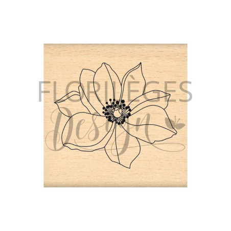 Florileges Timbro montato FLEUR EPANOUIE