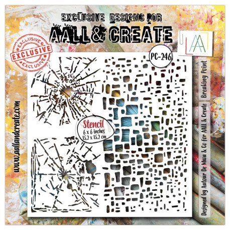 AALL & Create Stencil 246 Breaking Point