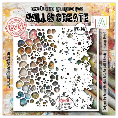 AALL & Create Stencil 247 Rocky Drift