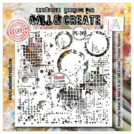 AALL & Create Stencil 249 Circular Disruption