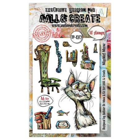 AALL & Create Stamp Set A6 1272 Mischief Meow