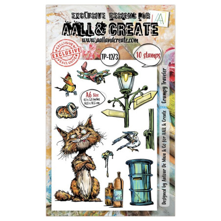 AALL & Create Stamp Set A6 1273 Grumpy Traveler