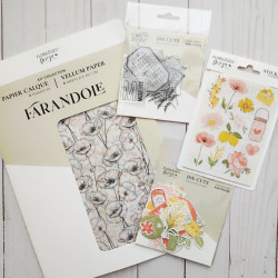 Florileges 4 Fogli Stickers FARANDOLE