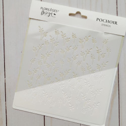 Florileges Stencil CHAMP DE FLEURS 15x15cm