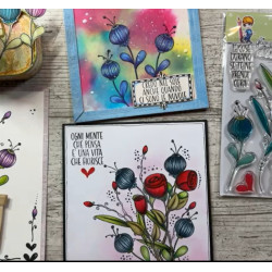 GLIMPS CLEAR STAMPS - GCS 25-192 FIORI DOODLE
