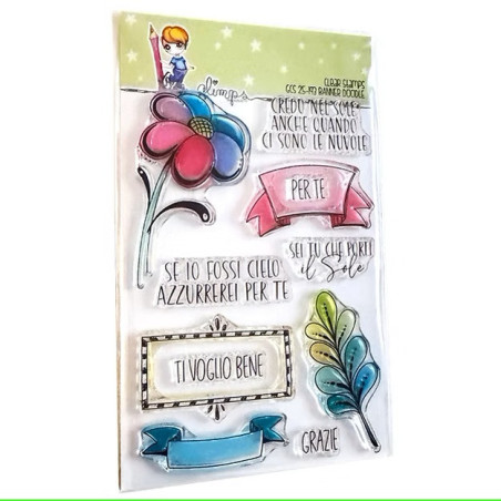GLIMPS CLEAR STAMPS - GCS 25-193 BANNER DOODLE