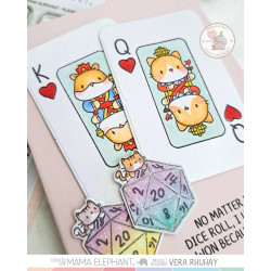 Mama Elephant PLAYING CARDS Clear Stamp