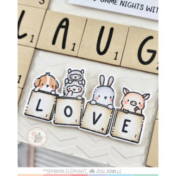 Mama Elephant GAME NIGHT Clear Stamp