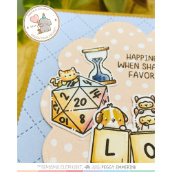Mama Elephant GAME NIGHT Clear Stamp