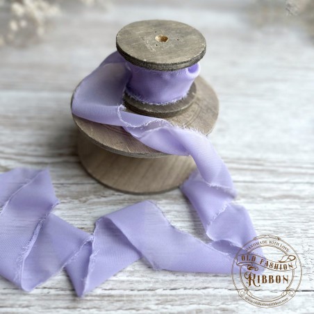Old Fashion Ribbon Silk Chiffon LIGHT VIOLET