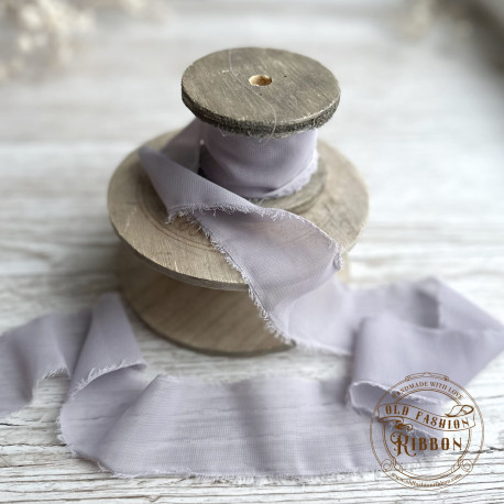 Old Fashion Ribbon Silk Chiffon VINTAGE VIOLET